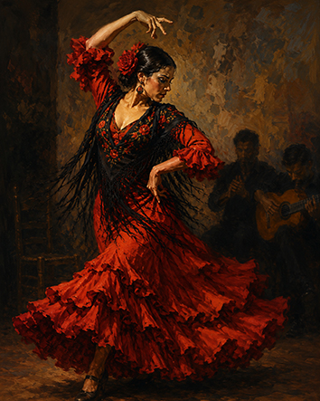 صورة كافر من ديوان (هوامشُ وقصائد) - إلى راقصة فلامنكو إسبانية (A una bailaora de flamenco Española) الكاتب/ فراس حج محمد .. فلسطين