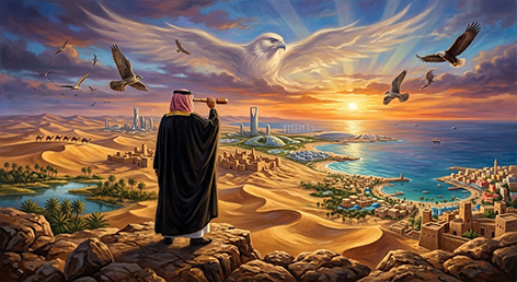 صورة كافر (الشخصية القيادية) - إهداء إلى صاحب السمو  الأمير محمد بن سلمان - الشاعرة الأصيلة/ غزيل اللحياني الهذلي .. السعودية